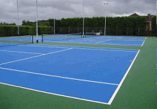 tennis court painting